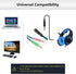 MillSO Headphone Splitter for Computer CTIA 3.5mm TRRS Female to Dual TRS Male Mic Audio Jack Y Adapter Headset Splitter Cable for PC Laptop to Ga...