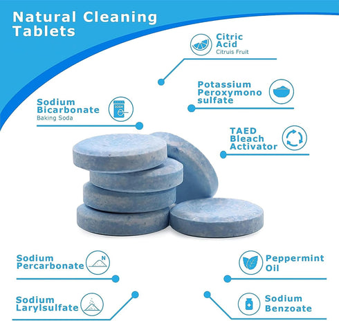 Bottle Cleaning Tablets (Pack of 12), No Scrubbing Needed, Just Drop in and Forget, Removes Limescale and Kettle Rust (12)...