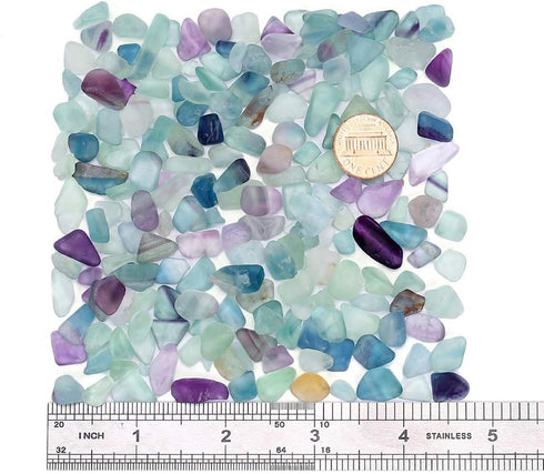WAYBER Decorative Crystal Pebbles, 1 Lb/460g (Fill 0.9 Cup) Natural Quartz Stones Aquarium Gravel Sea Glass Rock Sand for Fish Turtle Tank/Air Pla...