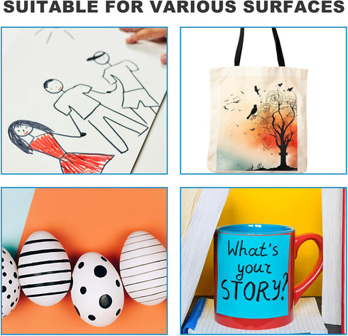 Black Markers for Drawing, 10 Pack Dual Tip Brush Pens Permanent Marker Set for Art Drawing Sketching Writing Dooding Marking...