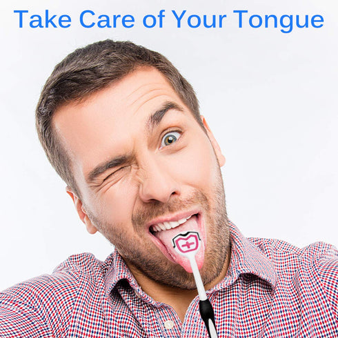 Tongue Brush, Tongue Scraper, Tongue Cleaner Helps Fight Bad Breath, 3 Tongue Scrapers, 3 Pack (Black & Blue & Green)...