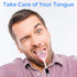 Tongue Brush, Tongue Scraper, Tongue Cleaner Helps Fight Bad Breath, 3 Tongue Scrapers, 3 Pack (Black & Blue & Green)...