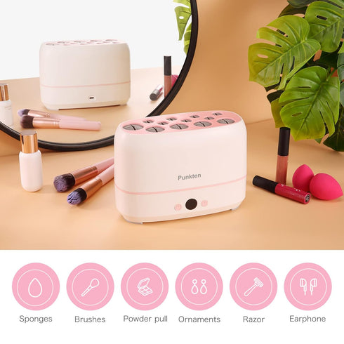 Makeup Brush Dryer Machine,Can Drying 12pcs Makeup Brushes,2pcs Sponges Or Powder Puff AT Once,Baked Slowly At Constant Temperature Without Hurtin...