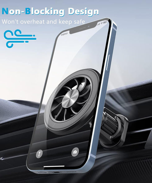 Fits Mag-Safe Car Phone Mount Holder - Magnetic Car Mount, Air Vent Cell Phone Holder Clip, Mag Safe Accessories for iPhone 14 13 12 Pro Max Plus ...