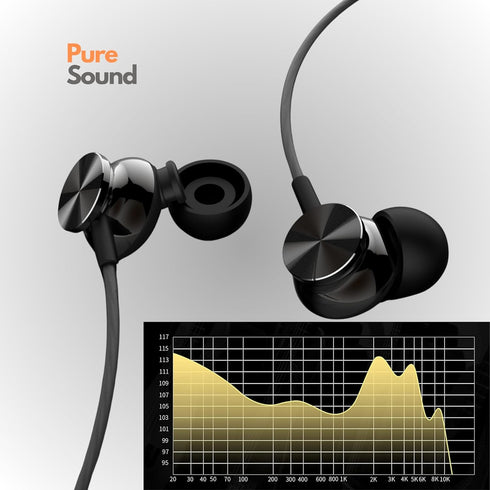 Betron BS10 Earphones Wired Headphones in Ear Noise Isolating Earbuds with Microphone and Volume Control Powerful Bass Driven Sound, 12mm Large Dr...