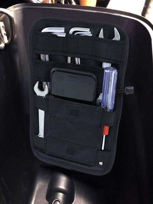 AUFER Motorcycle Internal Saddlebags Lid Organizer Bags Hard Bags Saddle Bag Small Tools Storage Pouch Compatible With For VRSC Softail Touring Sp...