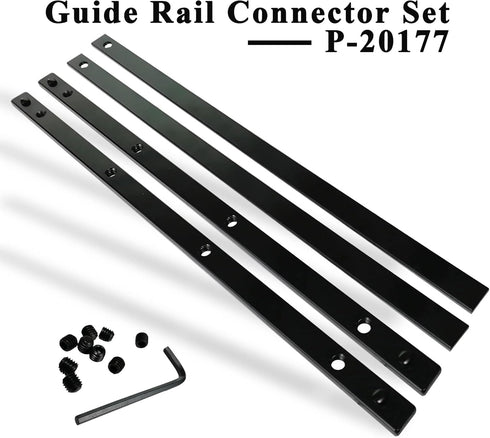 Guide Rail Connector Set P-20177 for Makita Track Saw Long Cuts? Also Compatible with Festool, Fit for DeWalt in Integrated Guide Rail T-Slots for...