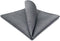 SHLAX&WING Solid Color Grey Silk Matching Pocket Square 12.6 inches Large...