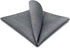 SHLAX&WING Solid Color Grey Silk Matching Pocket Square 12.6 inches Large...