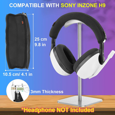 Desing Wish INZONE H9 Headband Cover Compatible with Sony INZONE H3/ H5/ H7/ H9 Headphones Thicker Sports Fabric Replacement Headphone Headband Cu...