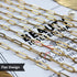 16.4 Feet 18K Gold Plated Stainless Steel Paperclip Chain DIY Jewelry Making Kit for Adults & Teens, Unisex, Gold, Life-Size, Not Foldable...