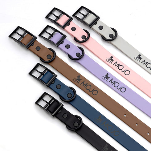 Mojo Pet Supply Hydro Waterproof Dog Collar | Waterproof and Odor Free | Heavy Duty Dog Collar | Adjustable Size | Easy to Clean | Chestnut...
