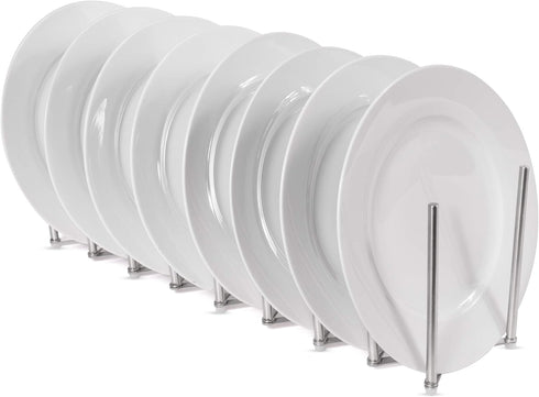 brightmaison BGT Stal Pots and Pans Organizer for Cabinet, Pot Lid & Plate Holder Adjustable Kitchen Organization Unit Stainless Steel 8 sectional...