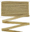 FINGERINSPIRE 13 Yards Gimp Braid Trim Gold Edge Woven Braid Trim 15mm(W) Inelastic Handmade Polyester Sewing Gold Metallic S Wave Craft Decor Lac...