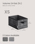 SONGMICS Storage Baskets, Set of 3 Fabric Storage Bins, 11.8 x 7.9 x 5.9 Inches, Foldable Closet Organizer for Shelves, 2 Handles, Label Holders, ...