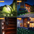 Aogist Solar Ground Lights, 8 LED Garden Lights Patio Disk Lights In-Ground Outdoor Landscape Lighting for Lawn Patio Pathway Yard Deck Walkway (W...