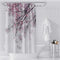 OERJU Cherry Blossoms Shower Curtain Pink Flower Japanese National Flower Bath Curtain Waterproof Polyester Fabric Bathroom Decor Set with Hooks 7...