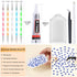 B7000 Glue with Rhinestone Applicator Kit, Clear B-7000 Glue with Precision Tip Art Dotting Stylus Pens Super Glue Adhesive for Phones Repair Jewe...