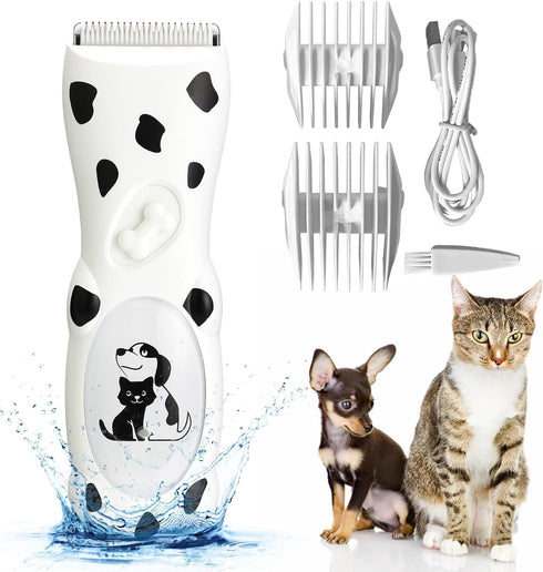 Dog Clippers Professional Pet Shaver Powerful Dog Grooming Kit for Thick Coats Rechargeable Cat Hair Trimmer Cordless Pet Grooming Tools for Dogs ...
