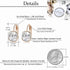 Austrian Crystal Square Cushion Drop Leverback Earrings for Women 14K Rose Gold Plated Hypoallergenic Jewelry...