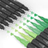 Mogyann Green Tone Markers, 12 Pack Dual Brush Pens Drawing Markers for Art Sketching...