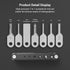 SMALLRIG Folding Tool Set with Screwdrivers and Hex Key Wrenches, Seven Functional Tools Included (Black) - 4681...