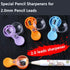 2.0 Lead Pointer Pencil Sharpener, Mini 2mm Leads Sharpener, Portable Handheld Sharpener for 2.0mm Pencil Lead Refills at Office Home Pack of 6...
