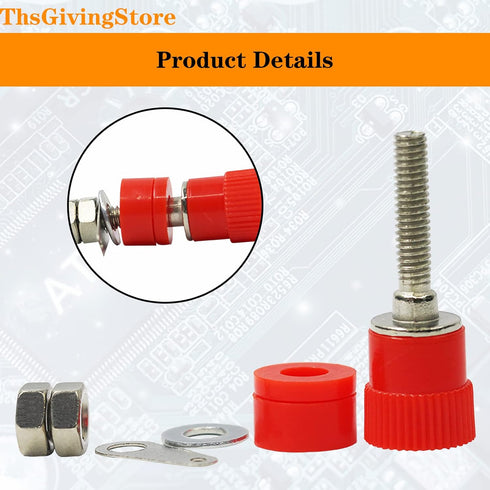 20 PCS Binding Posts Terminal, Socket Binding Post Female Socket Jack for 4mm Banana Plug Connector, Binding Post for Electronic Test Equipment(5 ...