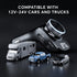 NECESPOW Bluetooth 5.0 FM Transmitter for Car, Dual USB Charger with 3.5MM AUX Cable, Handsfree Call MP3 Music Player...