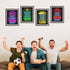 Printed Neon Gaming Posters Set of 4 (8”X 10”), Boys Room Decorations for Bedroom,Video Game Wall Art,Gamer, Teen boy bedroom, game room, No Frame...