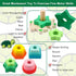 WOOD CITY Stacking Toys for Toddlers 1-3, Montessori Shape Sorter Baby Toys 12-18 Months, Wooden Block Educational Puzzle Toys for Boys Girls 1 2 ...