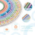 3840Pcs Clay Beads Bracelet Making Kit, 6mm Polymer Clay Beads for Jewelry Making Flat Round Polymer Clay Beads Spacer Heishi Beads for Adults Gir...