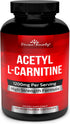 Divine Bounty Acetyl L-Carnitine Capsules 1200mg Per Serving - L Carnitine Supplement 120 Vegetarian Capsules...