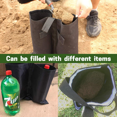 Weight Bags for Pop up Canopy Tent, 4PCS Leg Weights Sand Bags for Instant Outdoor Sun Shelter Canopy Legs, Heavy Duty Stability Sandbag Weighted ...