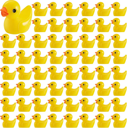 50 Pieces Mini Resin Ducks Decoration Miniature Ornament Tiny Ducks for DIY Garden Dollhouse Duck Accessories Baby Shower Birthday Party Favors De...