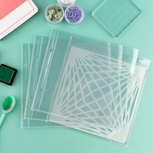 111 Pages1Sets 6x6"Cookie Stencil Storage Binder Die Cut and Stamp Storage Folder Baking Stencil Organizer Scrapbooking Cutting Dies Stencil Stora...