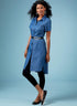 Butterick B6640E5 Easy to Sew Women's Petite Top, Pants, and Dress Sewing Patterns Sizes 14-22...