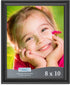 Icona Bay 8x10 Black Picture Frame - Contemporary Photo Frame 8 x 10 - Composite Wood Frame for Walls or Tabletop - Lakeland Collection...