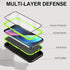 iPhone 15 Case with 2 Pack Screen Protector - Heavy Duty Shockproof Military Grade Drop Protective Full Body Rugged Dust-Proof Cover(Blackgreen).....
