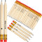 Outus 50 Pieces Wedding Pencils for Bridal Shower Half Pencil with Eraser 4 Inch Mini Hexagon 2 HB Short Pre Sharpened Half Pencils for Wedding Pr...