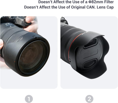 Lens Hood for Canon RF 24-70mm f2.8L IS USM Lens & Canon RF 24-105mm f2.8 L IS USM Z Lens Replaces Canon EW-88E with Reversible Design, Compatible...