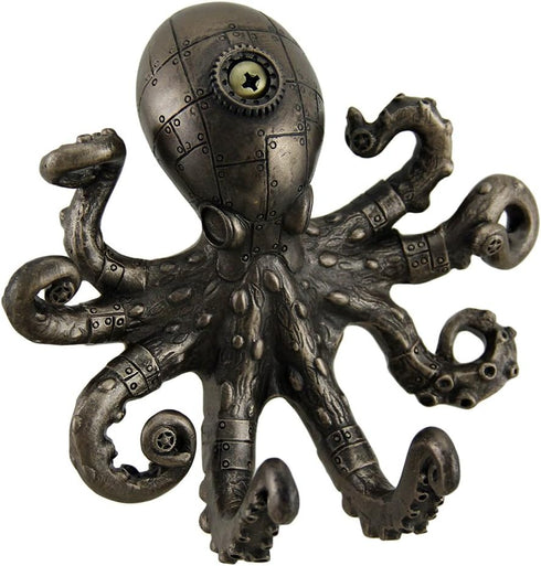 Zeckos Antique Bronze Finish Steampunk Octopus Wall Hook...