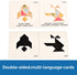BOHS Translucent Tangram with Multilingual Activity Cards - 1 Inch Thickness - Preschool Gift - Kids kindergarten Light Table Accessories/Window P...