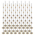 90 Pcs Wire Brushes Set, Rocaris Brass Wire Wheels Pen Brushes Set Kit Accessories for Rotary Tool...
