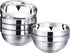 SATINIOR 6 Pack Stainless Steel Bowls for Kids and Adults Stainless Steel Cereal Bowls Double-walled Insulated Bowl Metal Snack Bowl(13 oz)...