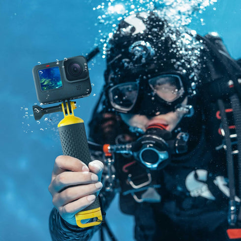 Floating Handle Grip Floaty Stick Waterproof Handler Accessory Compatible with GoPro Hero 13, 12, 11, 10, 9, 8, 7, 6, 5, 4, Session, 3+, 3, Hero(2...