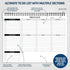 Weekly Planner To Do List Pad - 8.5x11" 52 Sheets Spiral - Desk Notepad with Multiple Sections - Undated Planning Notebook Checklist, Todo Agenda ...