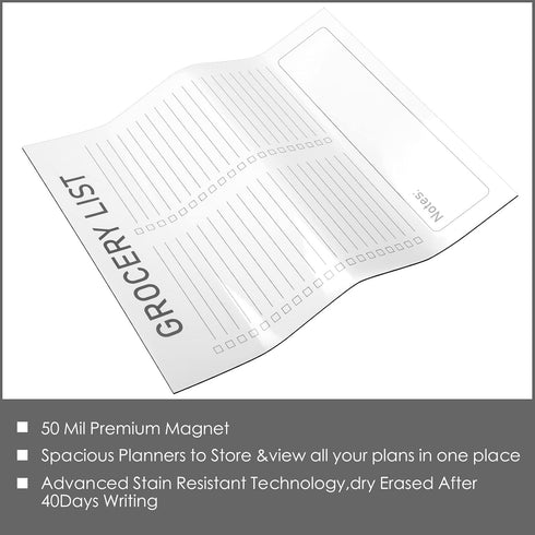 2 Pcs Magnetic Dry Erase to Do List Grocery List Pad Whiteboard Sheet for Fridge 10" x 12" Magnetic to Do List White Board with 8 Whiteboard Marke...