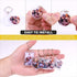 40Pcs Clear Acrylic Blank picture Photo frame keychain Personalized photo insert keychain bulk, Rectangle, Heart-Shaped, Round, Square and Rhombus...