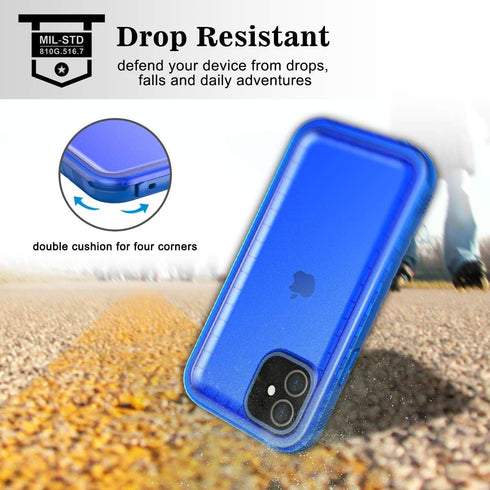 SPORTLINK Waterproof Case for iPhone 11, Full Body Heavy Duty Protection Full Sealed Cover Shockproof Dustproof Built-in Clear Screen Protector Ru...
